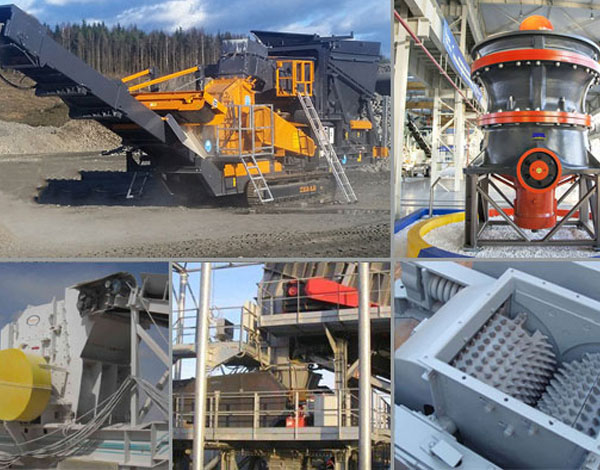 What are the three types of crushers?