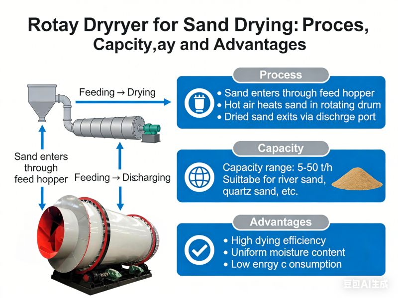 Rotary Dryer for Sand Drying: Process, Capacity, and Advantages